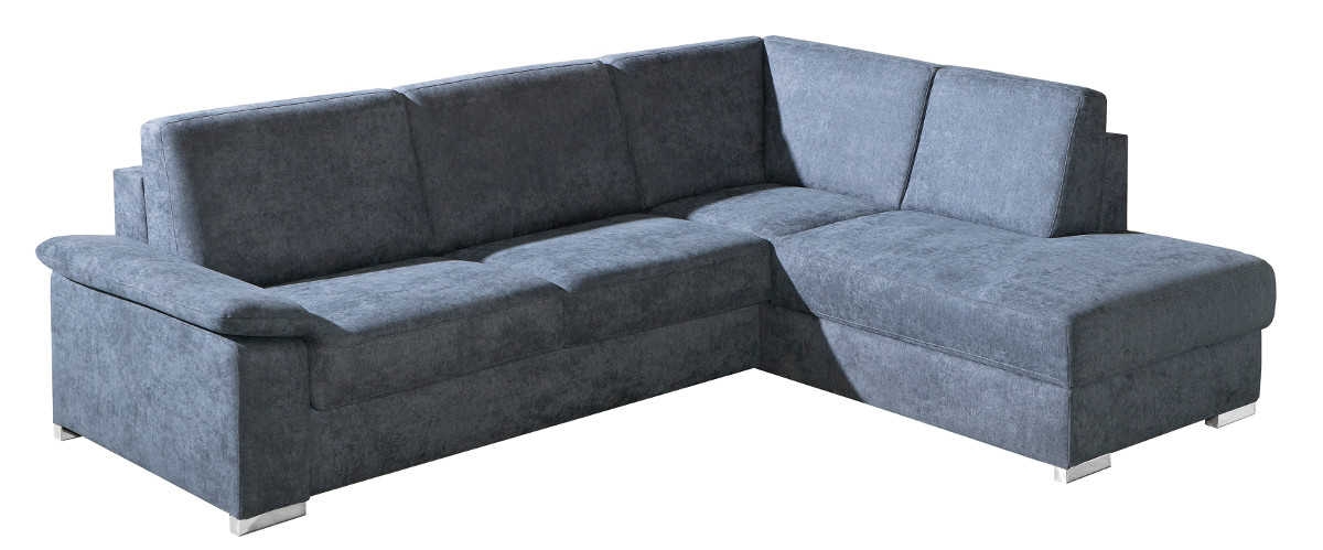 ROVALLO® Eck-Schlafsofa NOBILIS mit Spitzecke und Anbauelement