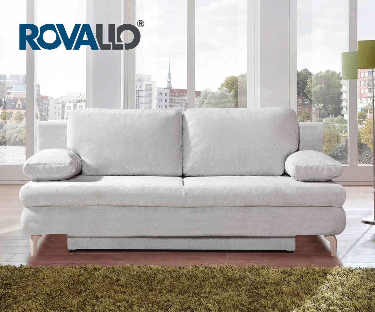ROVALLO® Schlafsofa ROBERT inkl. Rückenkissen