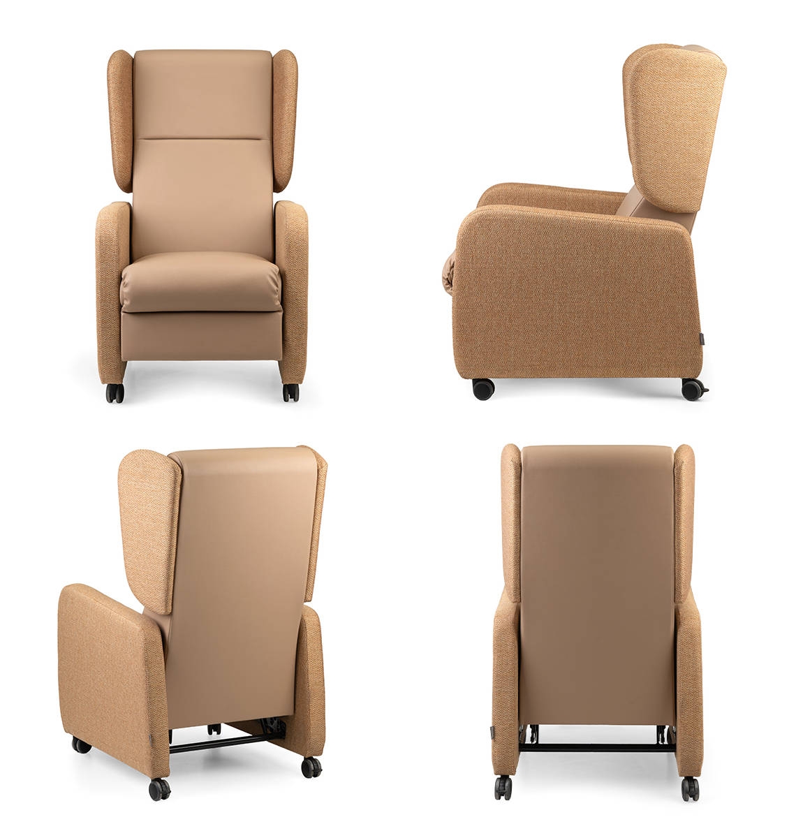 Preview: Funktionssessel SAGRES RELAX RD mit Liegefunktion auf Rollen