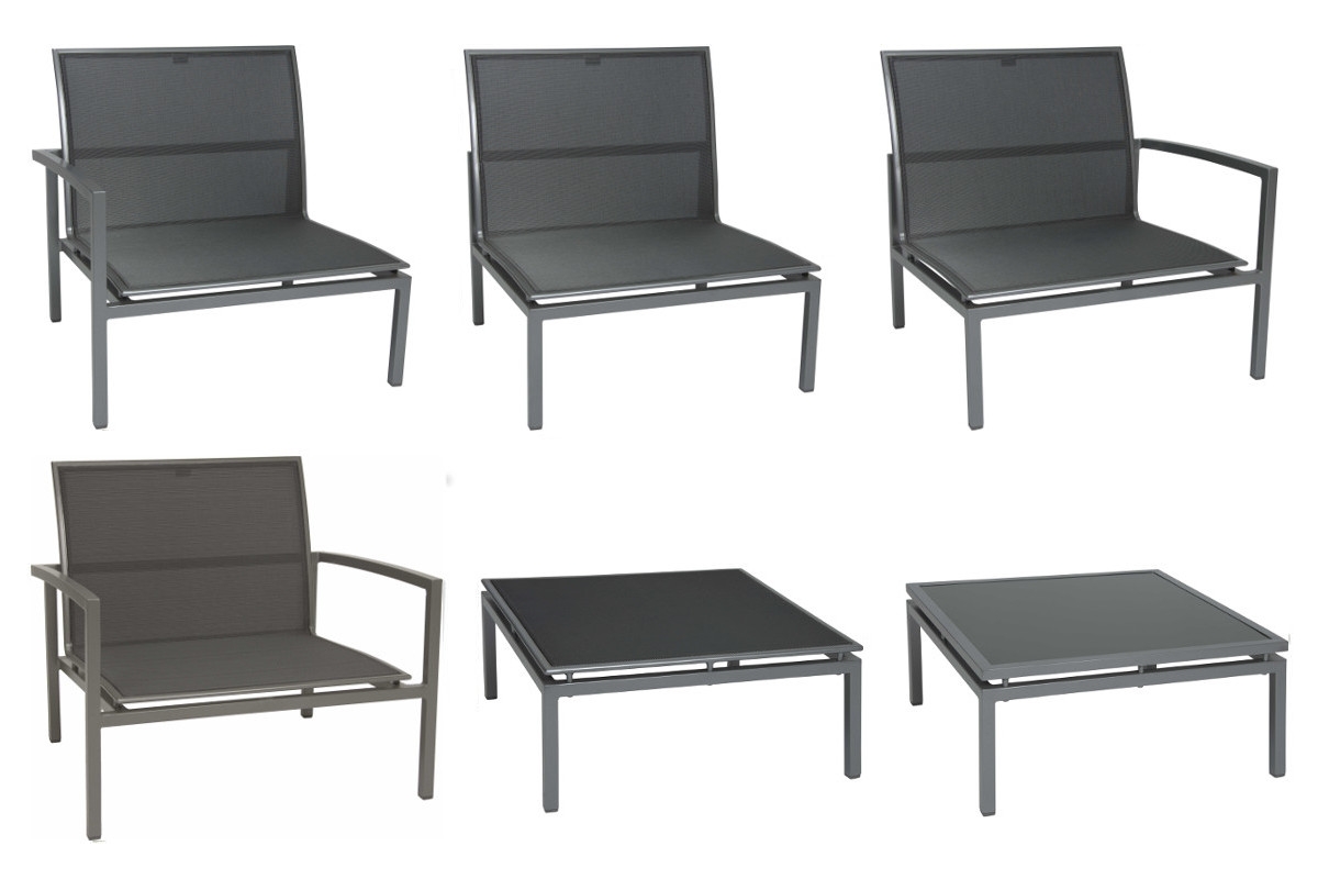 STERN® Terrassen- Loungeserie SKELBY graphit