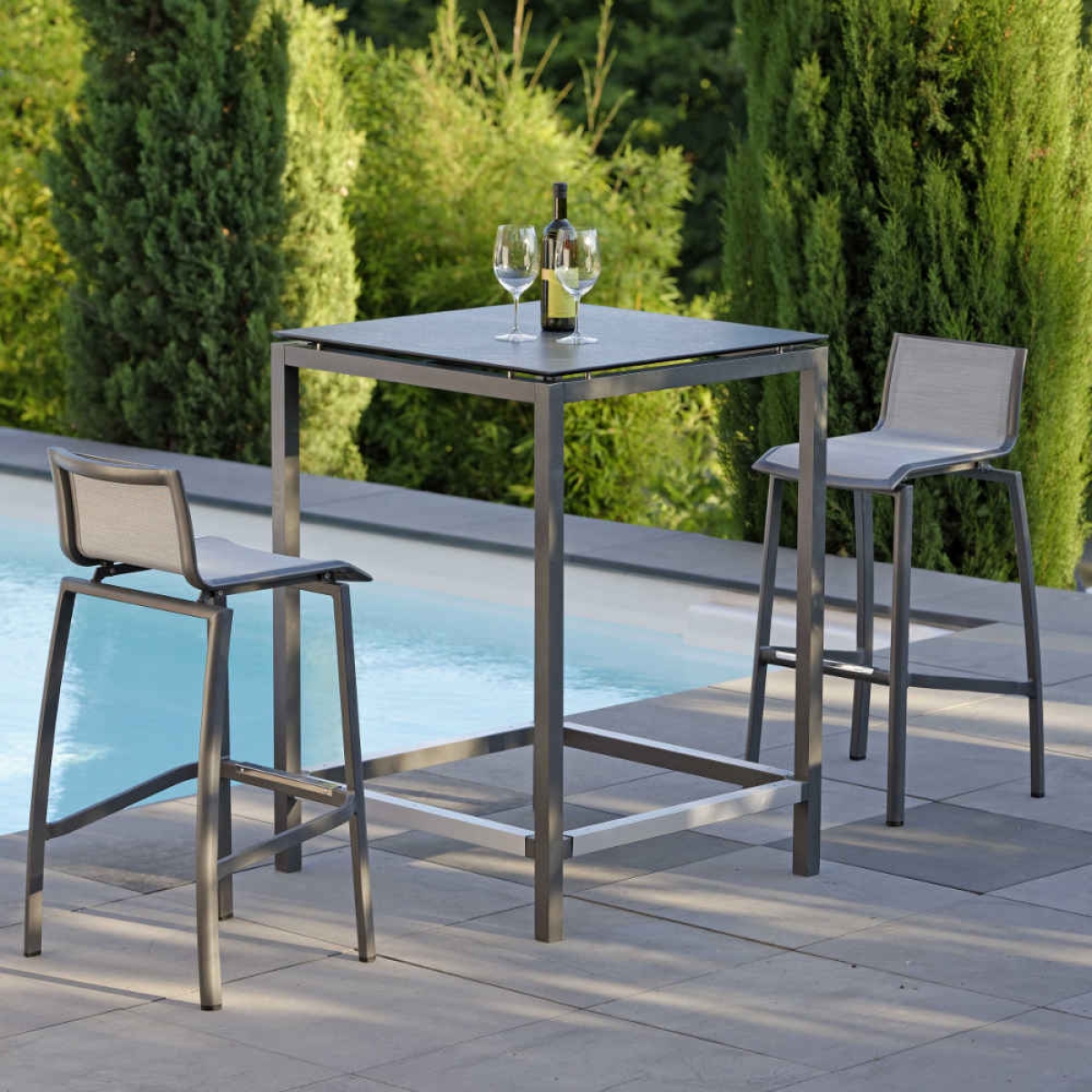 Preview: STERN® Outdoor Barhocker ALLROUND Aluminium