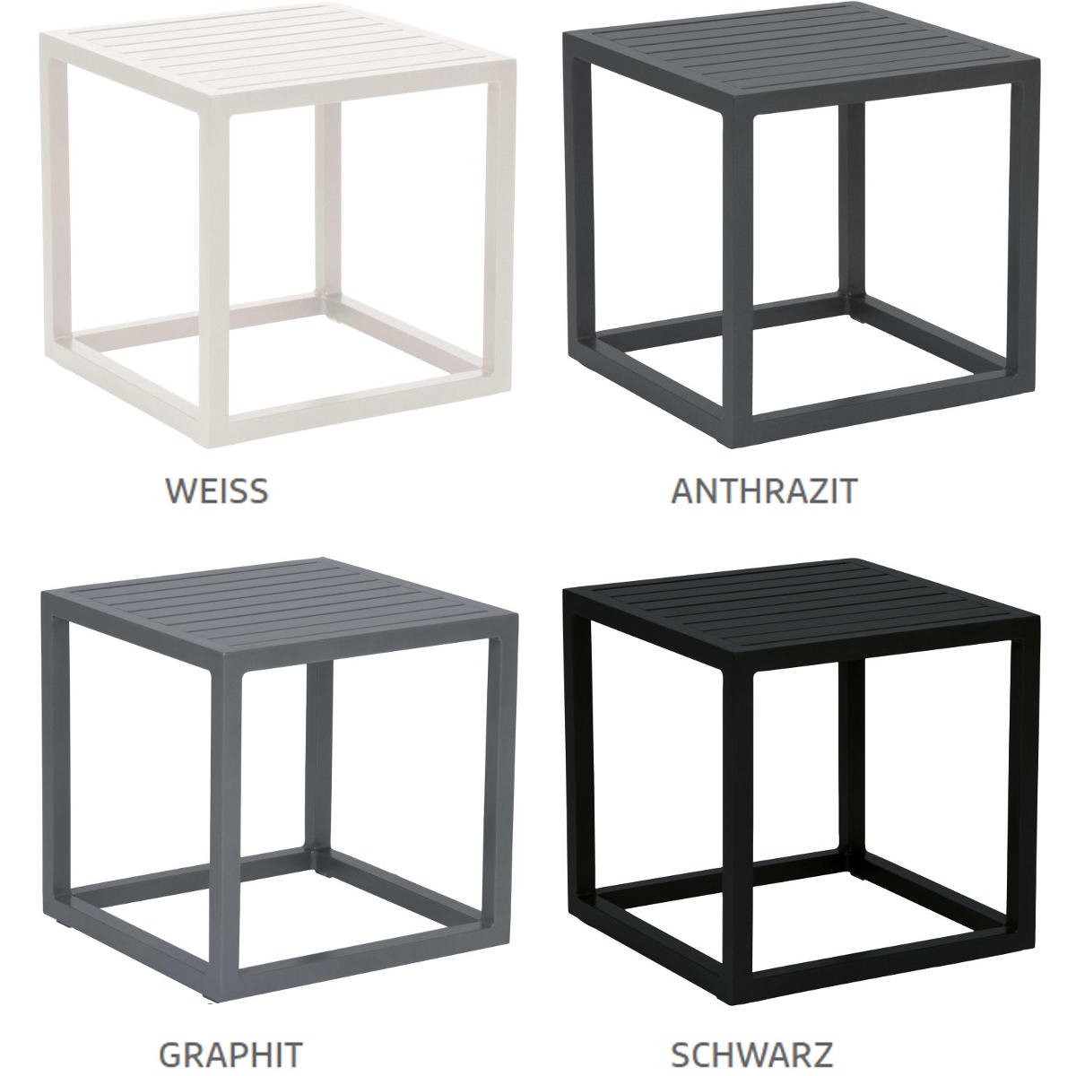 STERN® Beistelltisch ROBIN 40x40cm 4 Farben