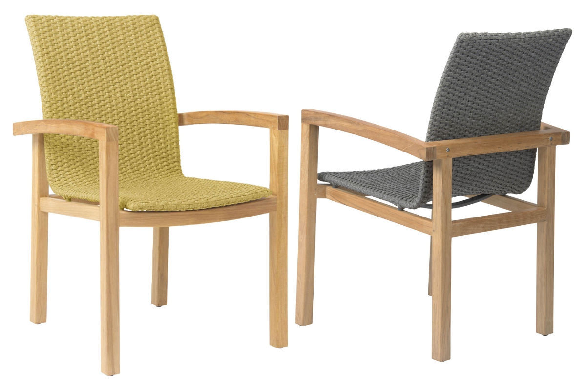 STERN® Dining Sessel LEAH Teak mit Kordel oder Textilen