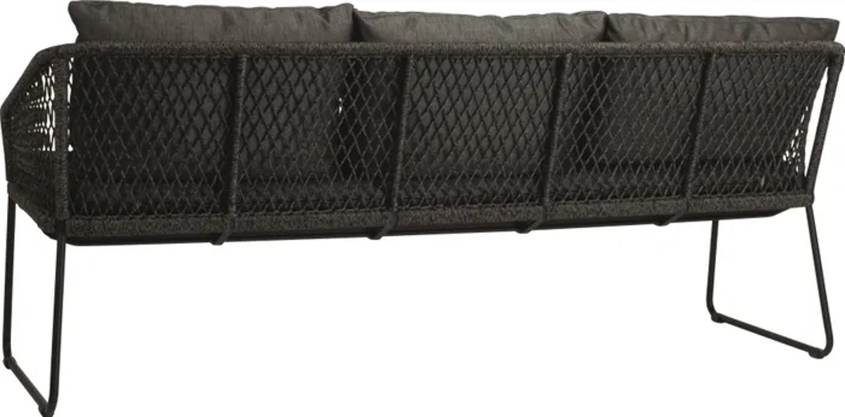 STERN® Kufenbank 3-Sitzer ODEA in Kordel-Optik mit Kissen