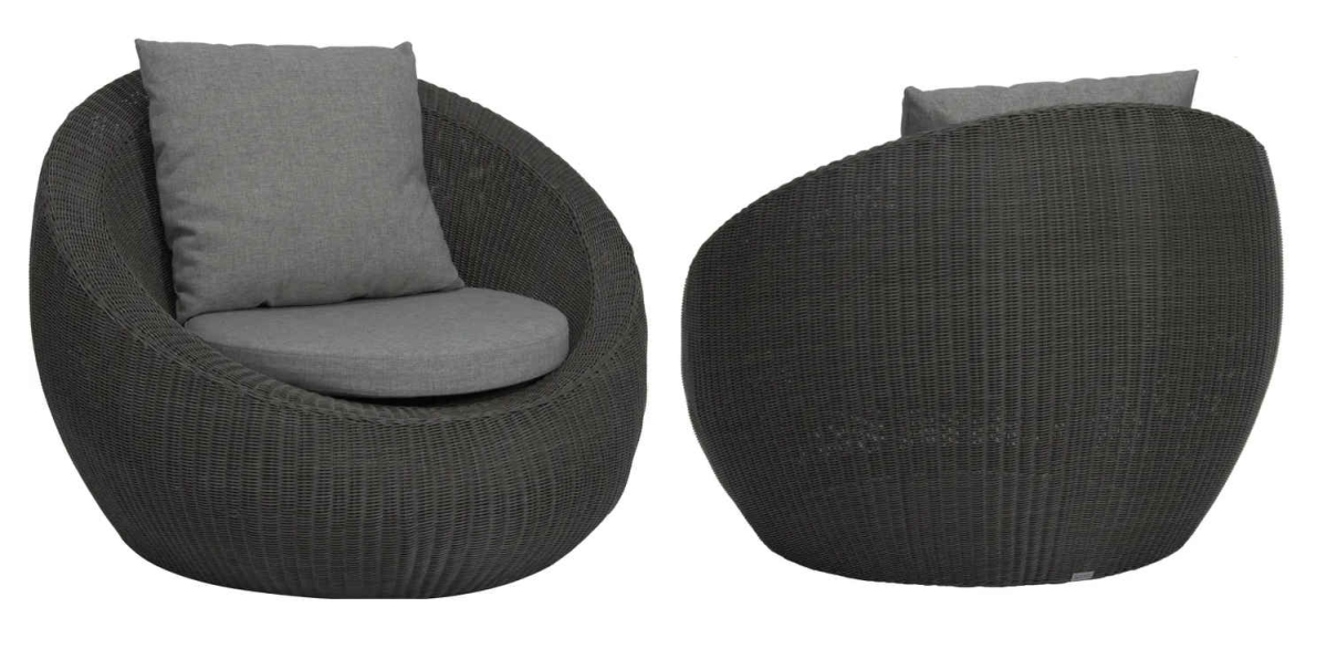 Preview: STERN® Lounge Sessel ANNY mit Kissen