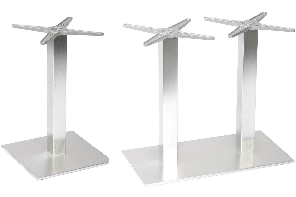 STERN® Tischgestell MAILAND 2 Aluminium in Edelstahloptik