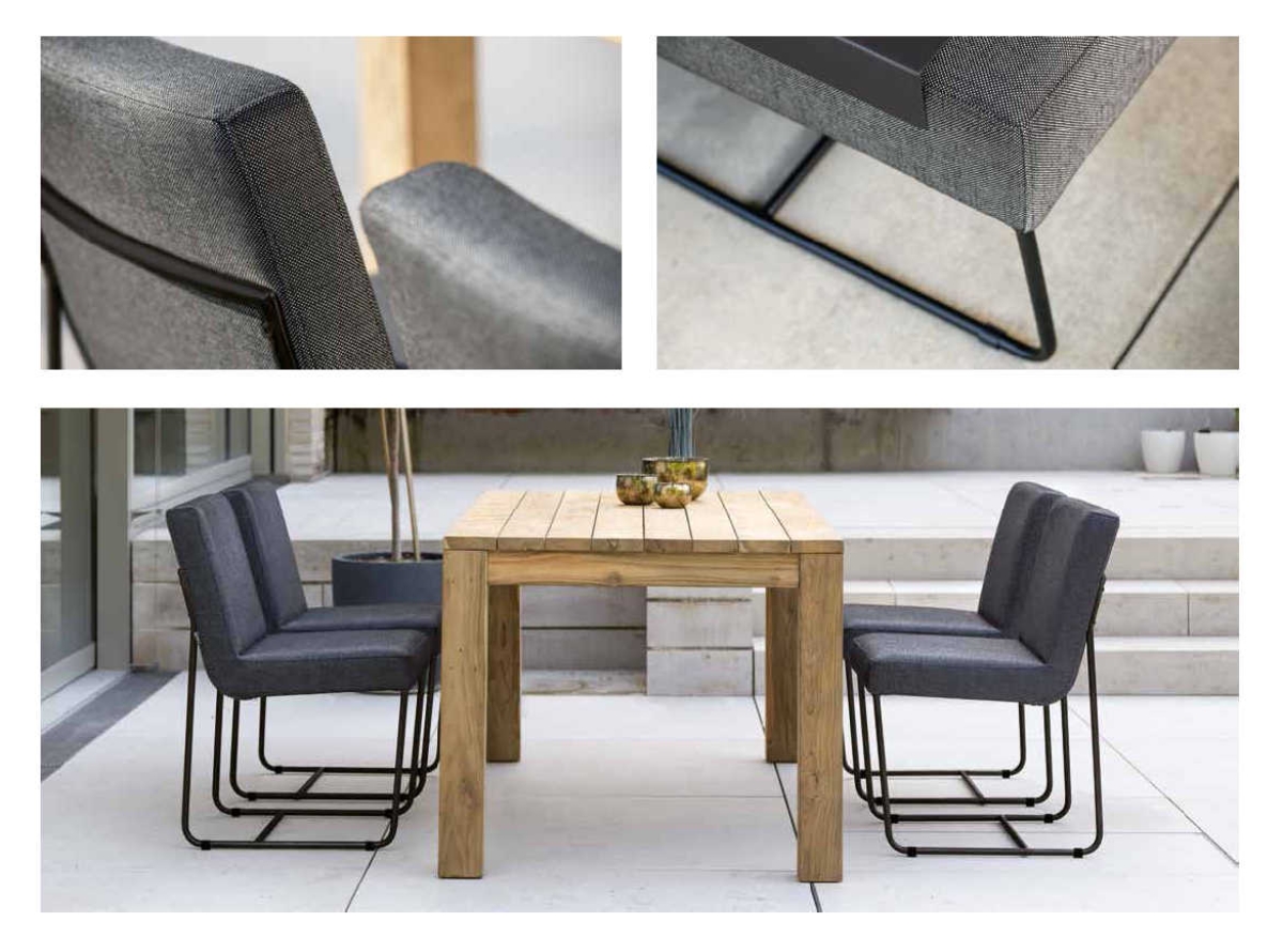 Preview: STERN® Loungeserie MIA Edelstahl schwarz matt