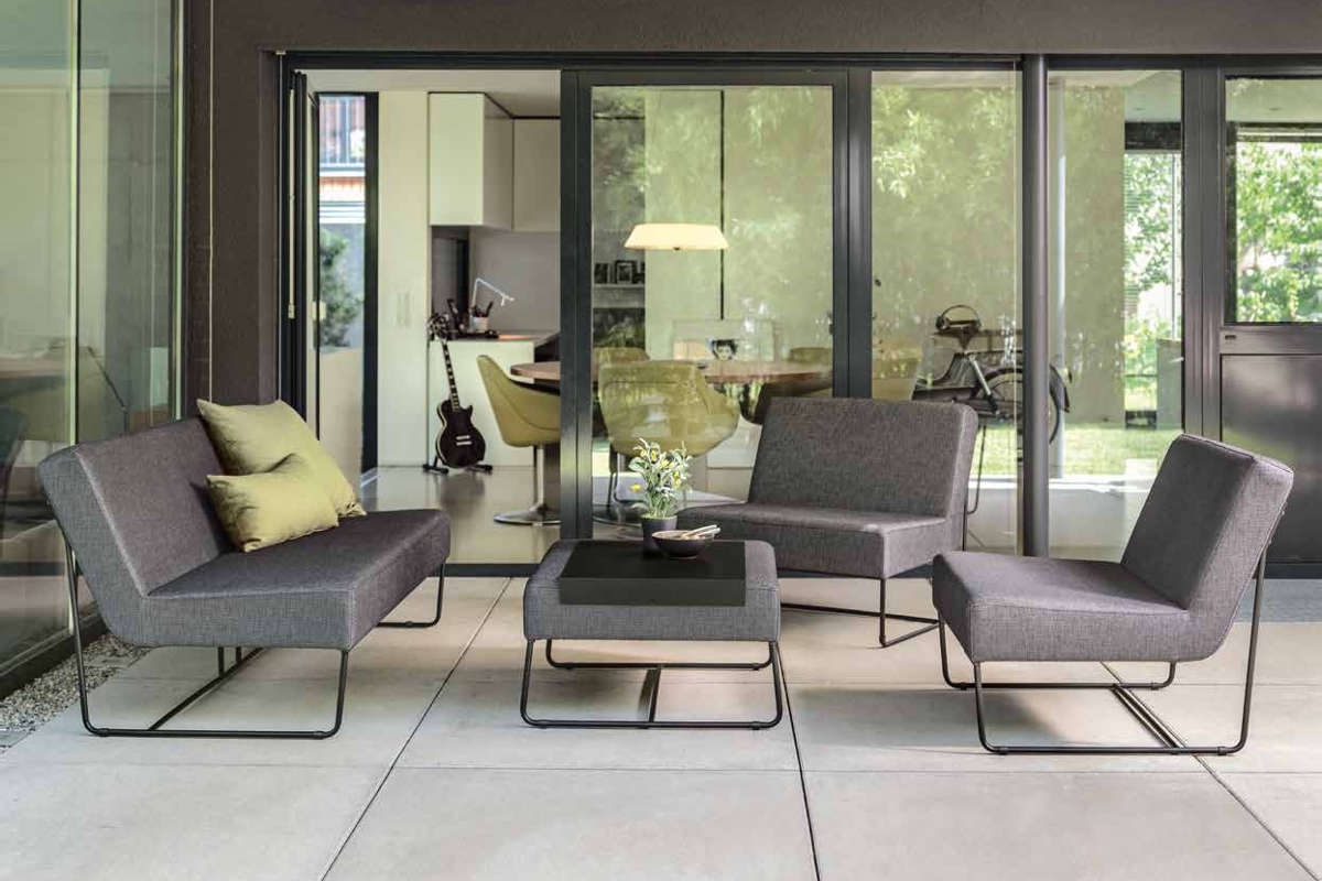 Preview: STERN® Loungeserie MIA Edelstahl schwarz matt