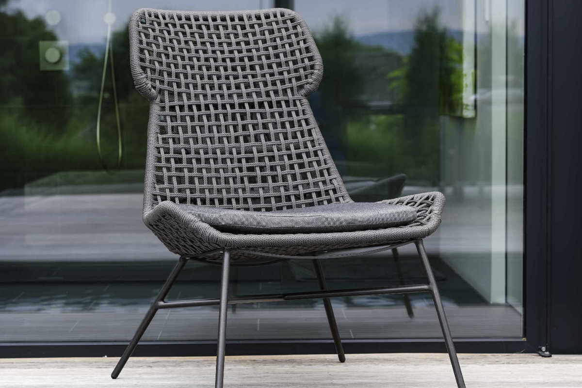 Preview: STERN® Relax Sessel GRETA Kordel-Optik mit Kissen