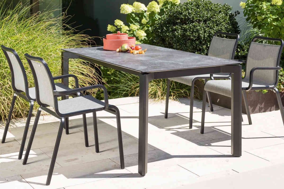 Preview: STERN® Aluminium Tischgestell PENTA 4 Größen 5 Farben