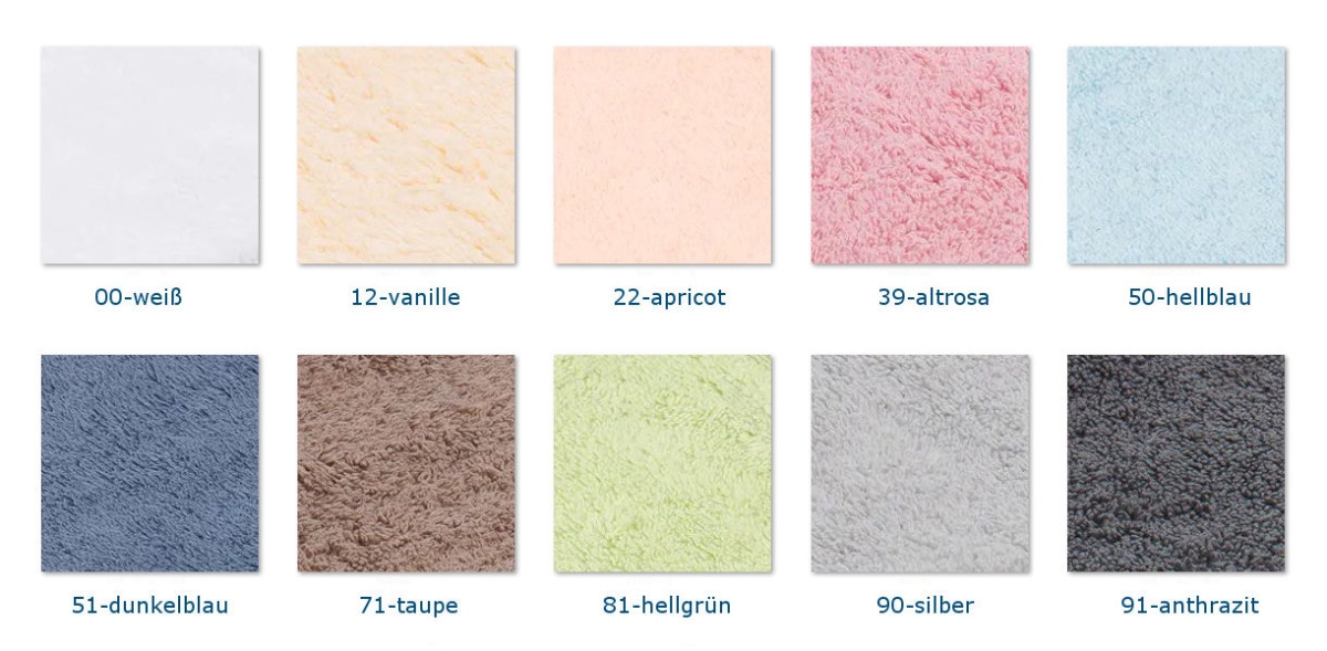 Walkfrottier MONACO Duschtuch Badvorleger, VE2