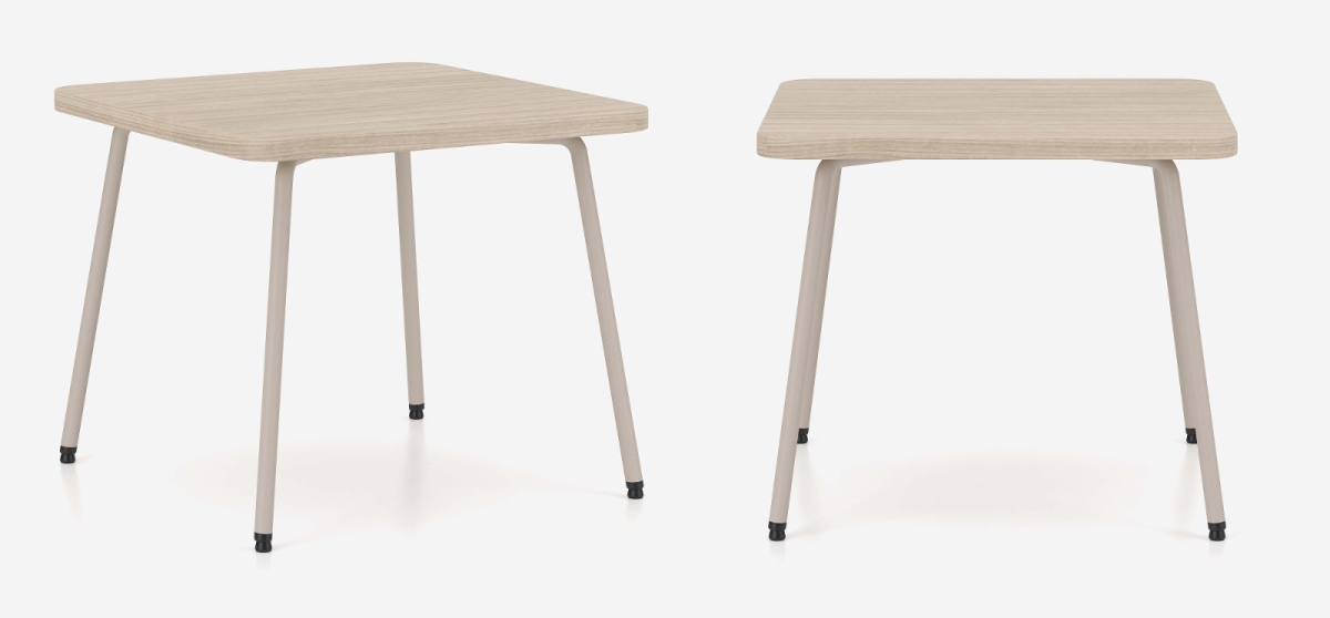 Preview: Beistelltisch ZONE 55 x 55 cm melaminbeschichtet