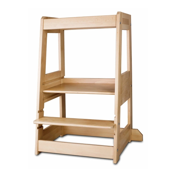 tiSsi® Geschwister Zwillings Lernturm FELIX mitwachsend Buche massiv natur
