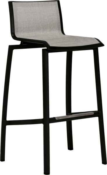 schwarz matt - leinen grau