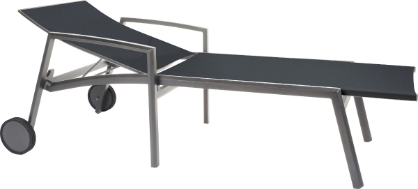 Aluminium graphit mit Textilen silbergrau