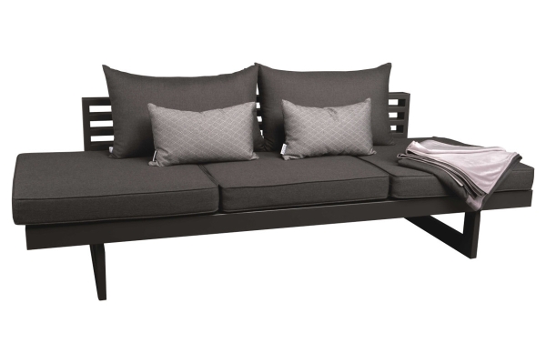 STERN® NEW HOLLY Best-of-Set grau mit Auflage & Kissen