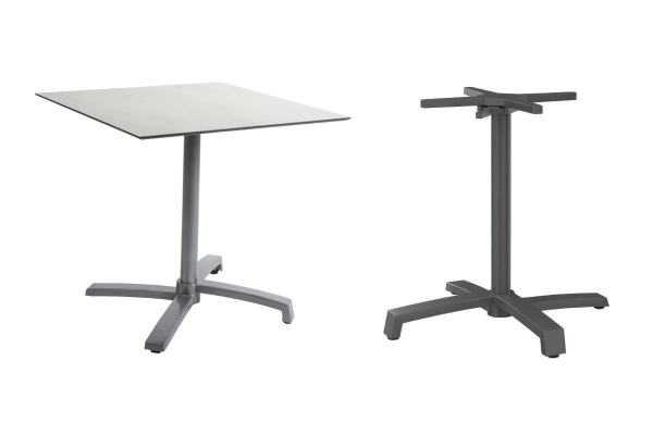 Gestell graphit mit Silverstar Tischplatte