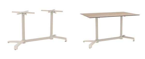 Gestell graphit mit Silverstar Tischplatte