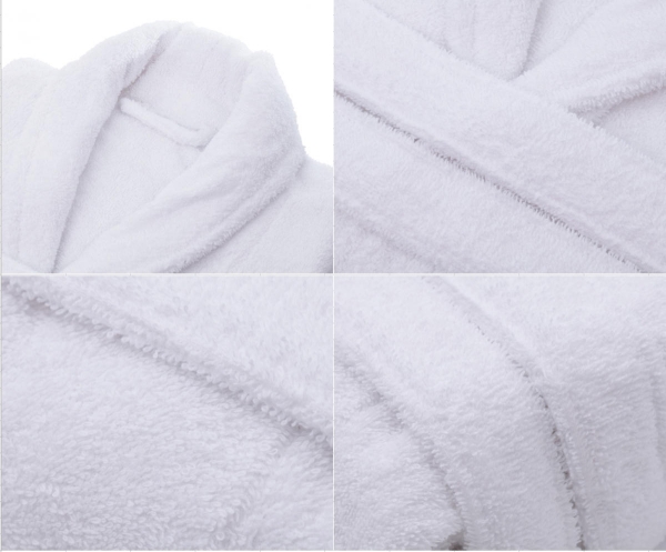 Bademantel VERONA Kimonoform oder Schalkragen Gr. M-3XL