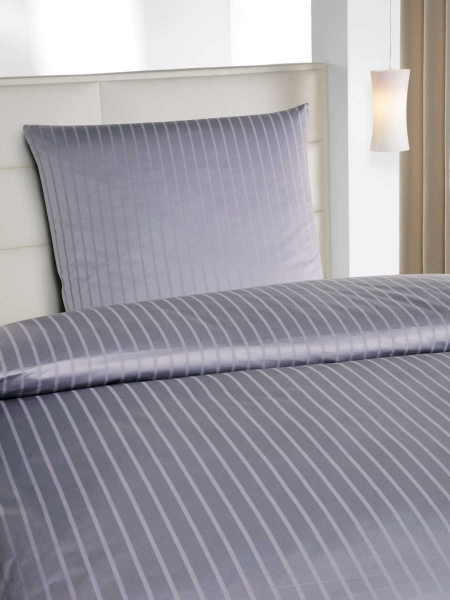 Bettwäsche VERONIKA Streifsatin 80% Baumwolle 20% Polyester
