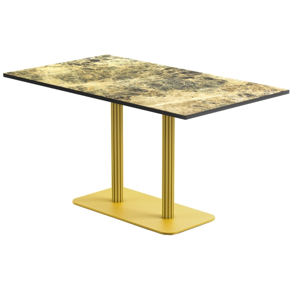 Tisch DUBAI FU 2 Säulen 80x160cm