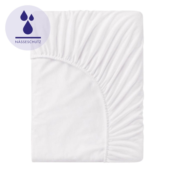 Jersey Hygiene Spannbetttuch 100% BW Unterseite PU beschichtet
