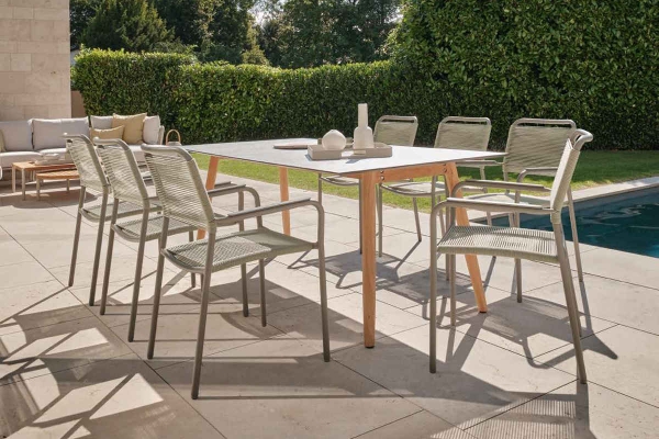 STERN® Stapelsessel JORIS Aluminium mit Kordel