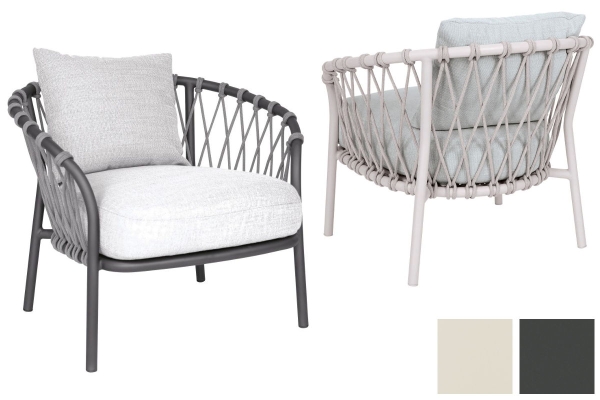 STERN® Lounge Sessel KLEA mit Sitz- und Rückenkissen
