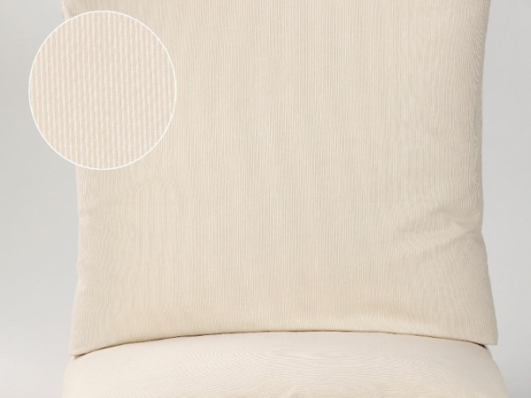 2mm Streifsatin Bettwäsche LENI mit Hotelverschluss, weiß/beige