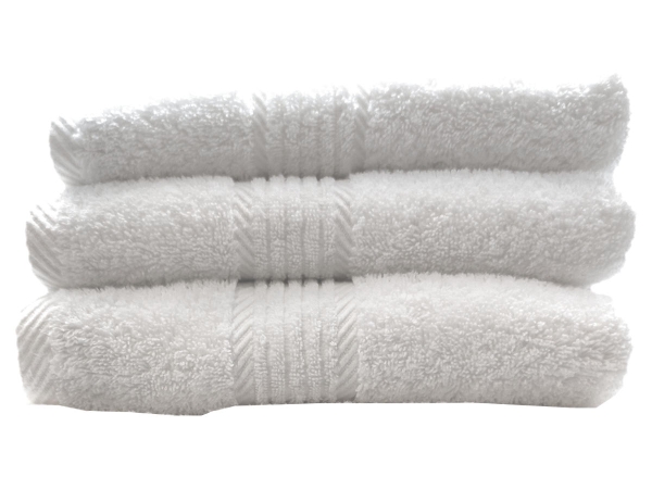 Uni-Walk-Frottier Handtuch LIMA 550g weiß VE40