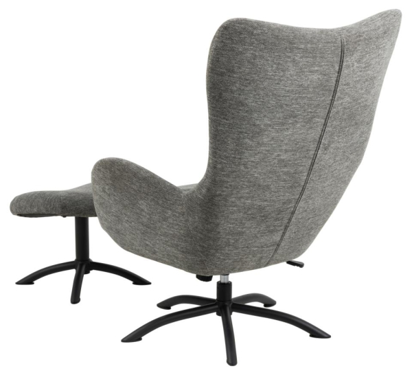 Drehsessel PORTOBELLO mit Hocker & Liegefunktion Stoff Skyland