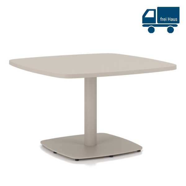 Beistelltisch MEETHINK 70x70cm abgerundet melaminbeschichtet