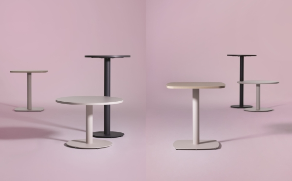 Restauranttisch MEETHINK 110x110cm abgerundet