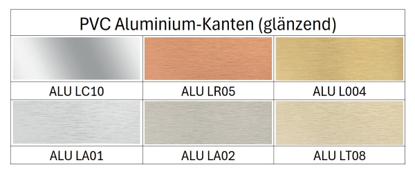 Auswahl Aluminium-Kante