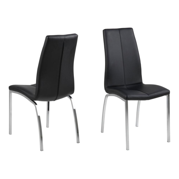 Kunstleder Stuhl ASTI chrom, VE4