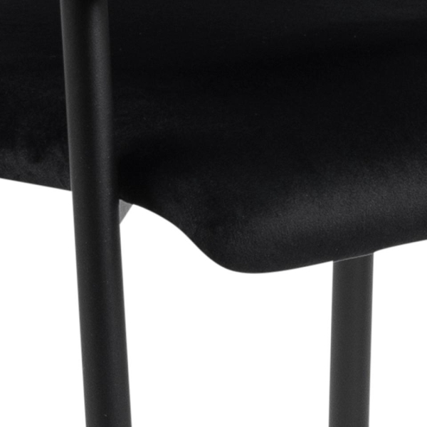Armlehnstuhl PRATO mit Stoff Dublin schwarz, VE4