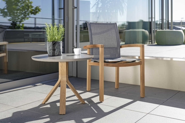 STERN® Dining Sessel LEAH Teak mit Kordel oder Textilen