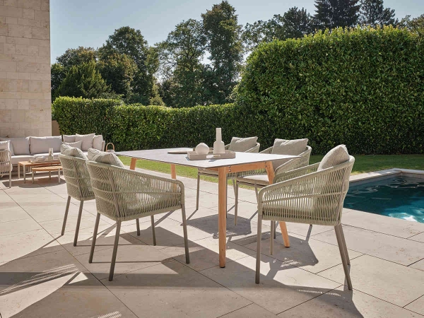 STERN® Dining Stapelsessel JELLA - Pistazie mit Kissen in 6 Farben