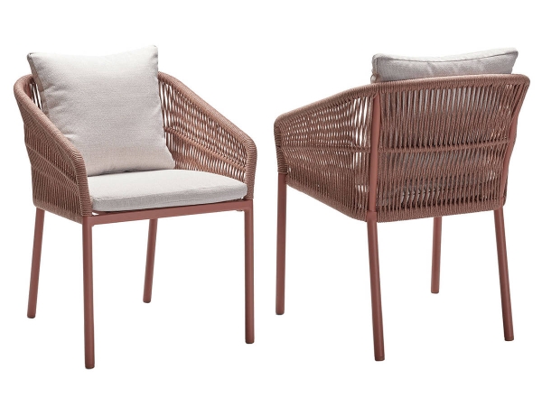 STERN® Dining Stapelsessel JELLA - Terra mit Kissen in 6 Farben