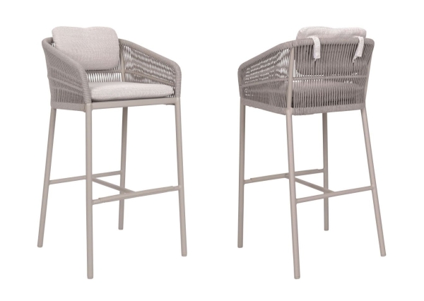 STERN® Barhocker JELLA Kordel-Optik mit Kissen