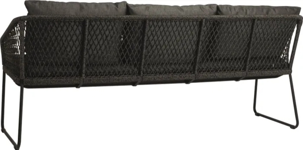 STERN® Kufenbank 3-Sitzer ODEA in Kordel-Optik mit Kissen