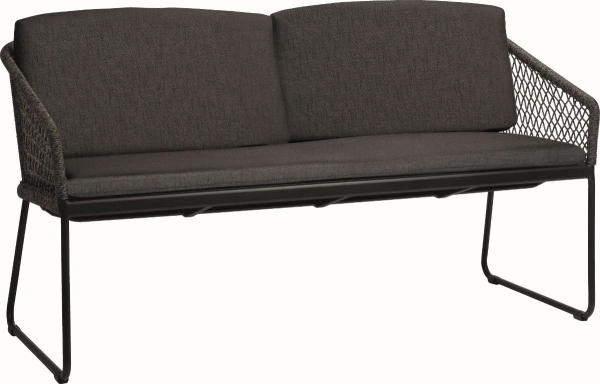 STERN® Kufenbank 2-Sitzer ODEA in Kordel-Optik mit Kissen