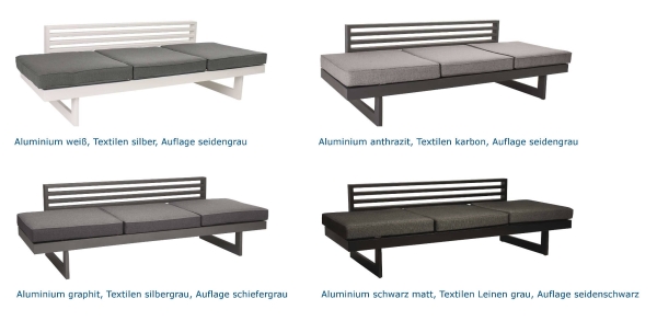 STERN® NEW HOLLY Lounge Liege mit Auflage
