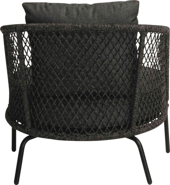 STERN® Lounge Sessel ODEA in Kordel-Optik mit Kissen