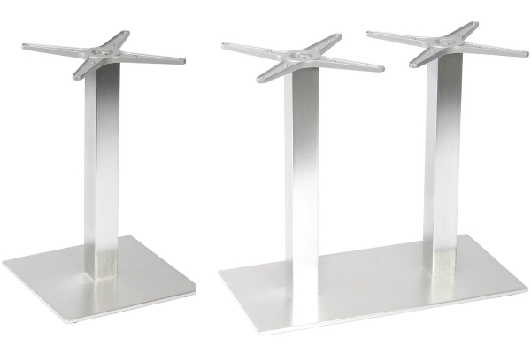 STERN® Tischgestell MAILAND 2 Aluminium in Edelstahloptik