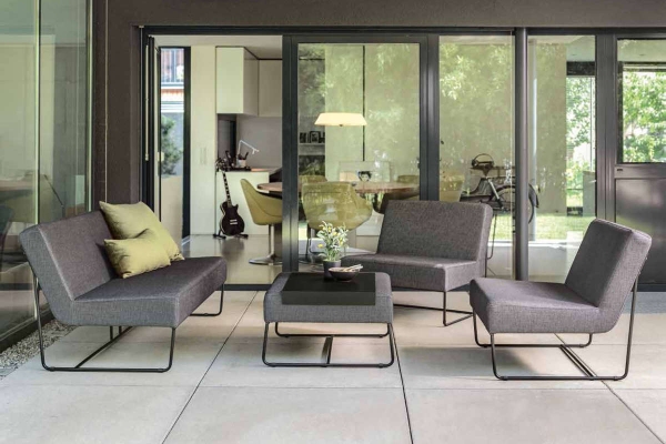 STERN® Loungeserie MIA Edelstahl schwarz matt