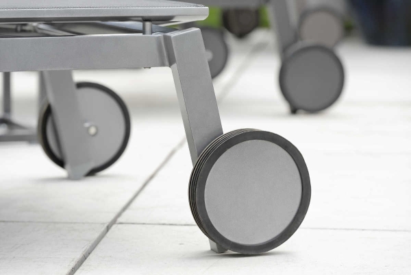 STERN® Rollenliege ROBIN Aluminium stapelbar
