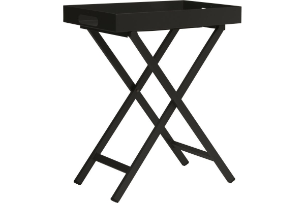 STERN® Tabletttisch 60x40x75 cm Aluminium schwarz matt