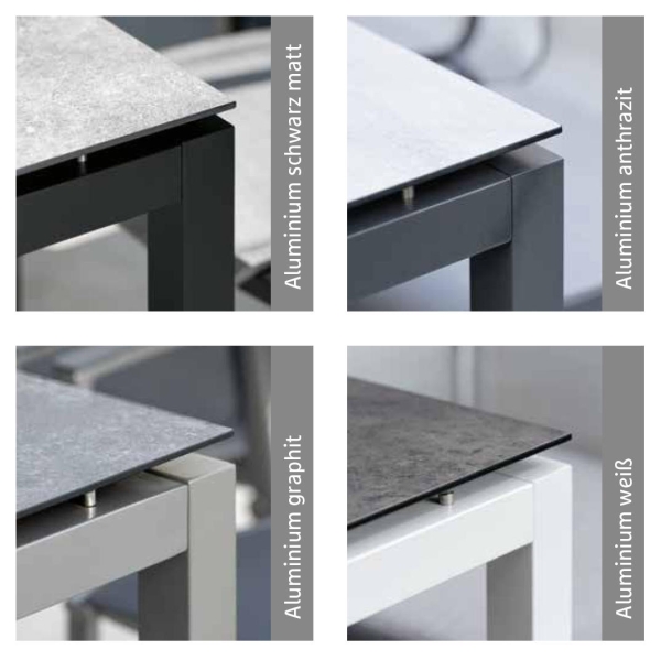 STERN® Aluminium Tischgestell CLASSIC 6 Größen 4 Farben