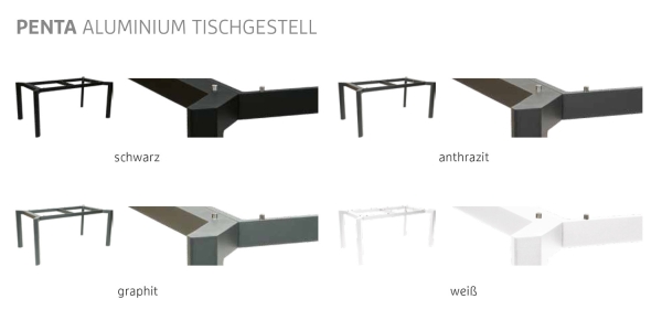 Aluminium schwarz matt